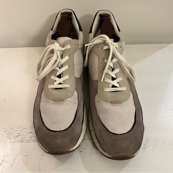 Madewell Mens Kickoff Trainer Sneakers Canvas and Suede, 13 - Picture 2 of 9